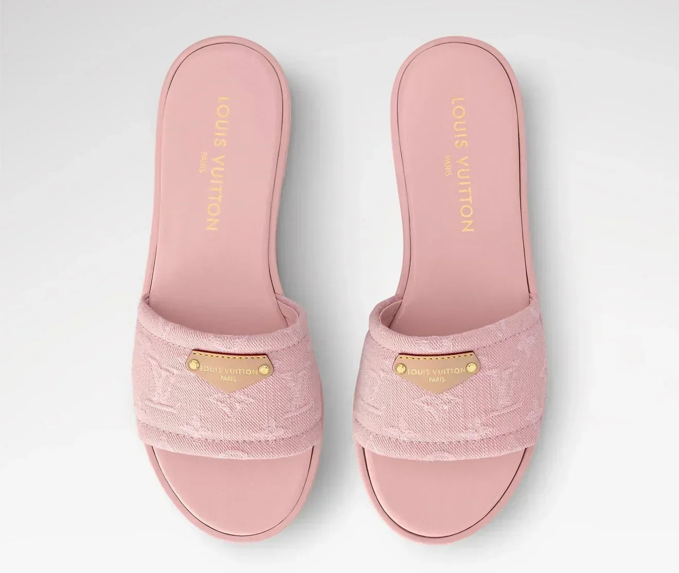 “LV“ Denim Sandalen