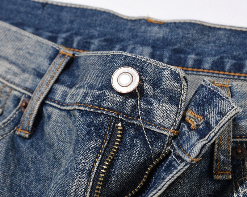 "Wavy" Flared Denim